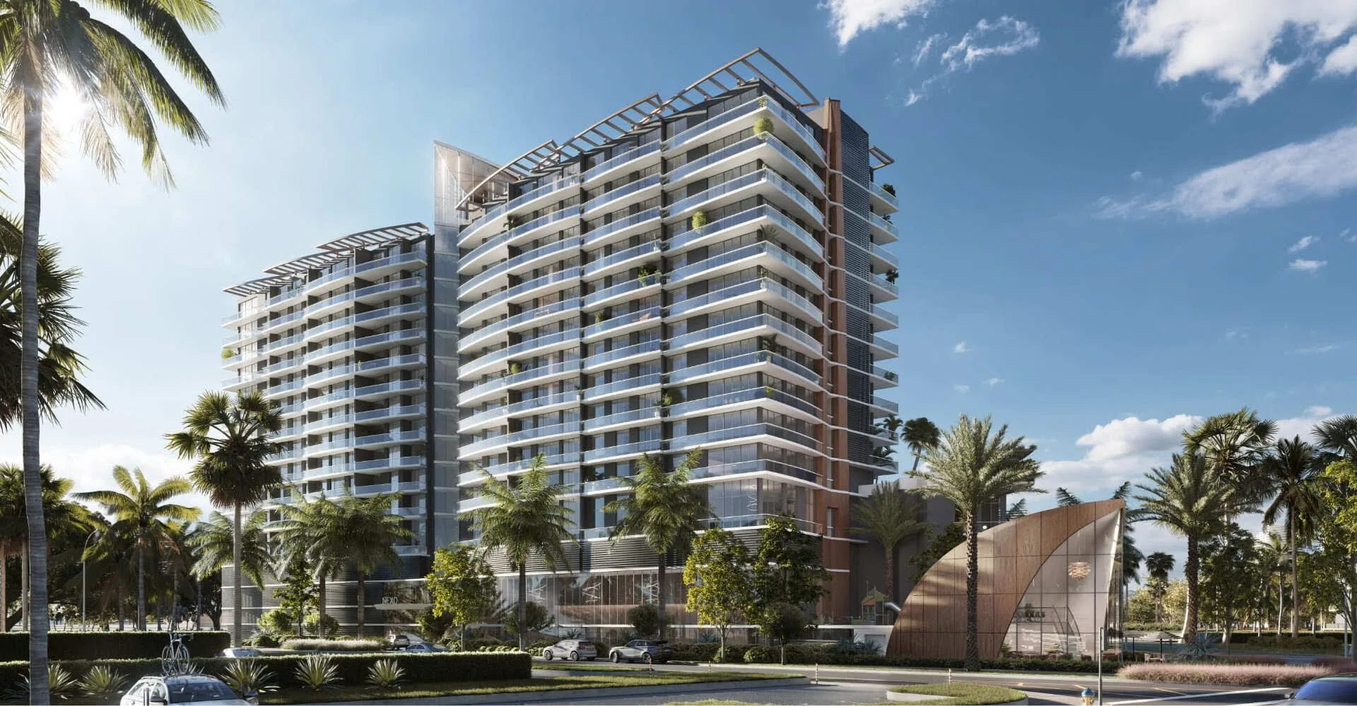 Nexo Residences high-rise building with balconies